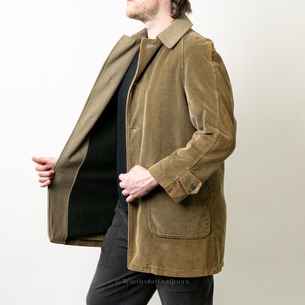 Vintage 1960's Cresco Corduroy Sherpa Lined Collared Coat - Picture 9 of 12